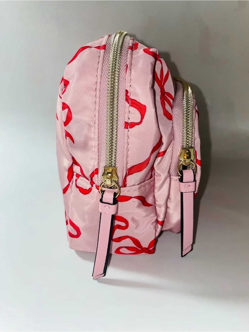 Victoria's Secret Pink Cosmetic Bag with Red Ribbon